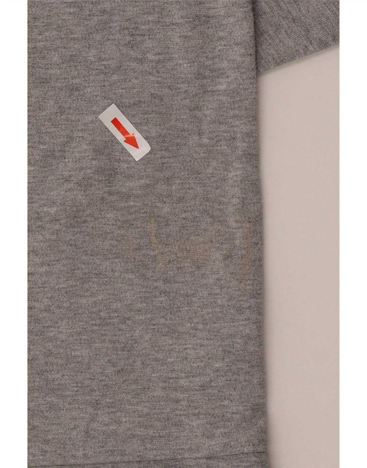 Cos Damski top oversize z długim rękawem UK 14, średnioszara, nakrapiana wiskoza