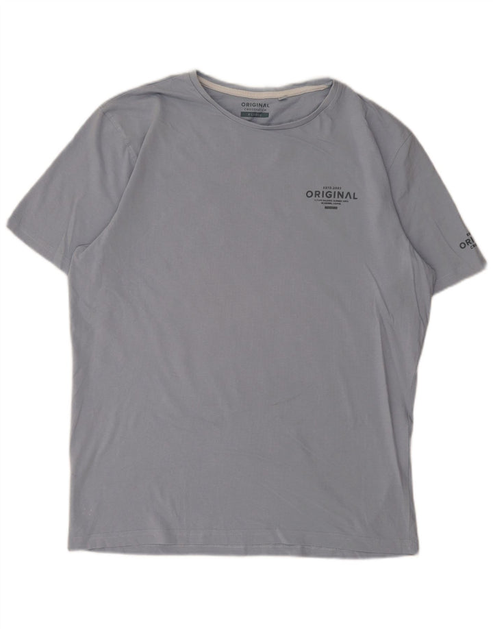 Męski T-shirt z grafiką Jack & Jones, rozmiar XL, niebieski