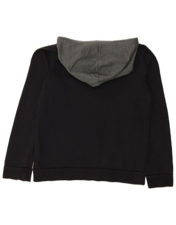 Chłopięcy sweter z kapturem Under Armour 11-12 lat, duży, czarny, bawełniany w bloki kolorów