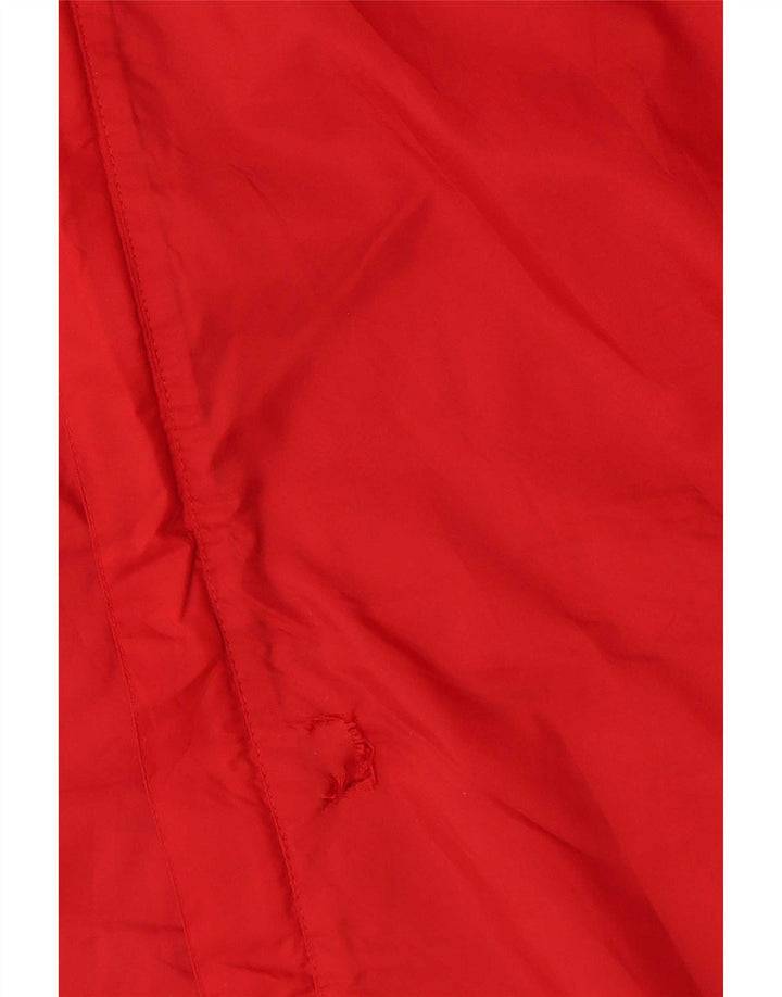 Męska kurtka przeciwdeszczowa Adidas z kapturem UK 38/40 Średni czerwony nylon