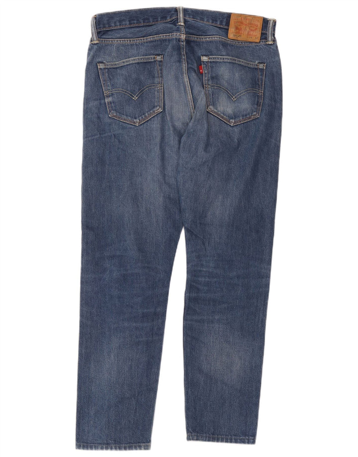 Męskie dżinsy Levi's 501 Straight W34 L27 Niebieskie bawełniane