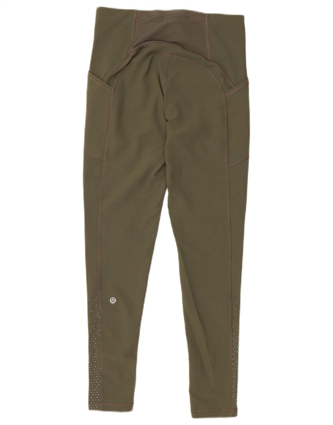 Legginsy damskie Lululemon US 6 Średni zielony nylon w cętki