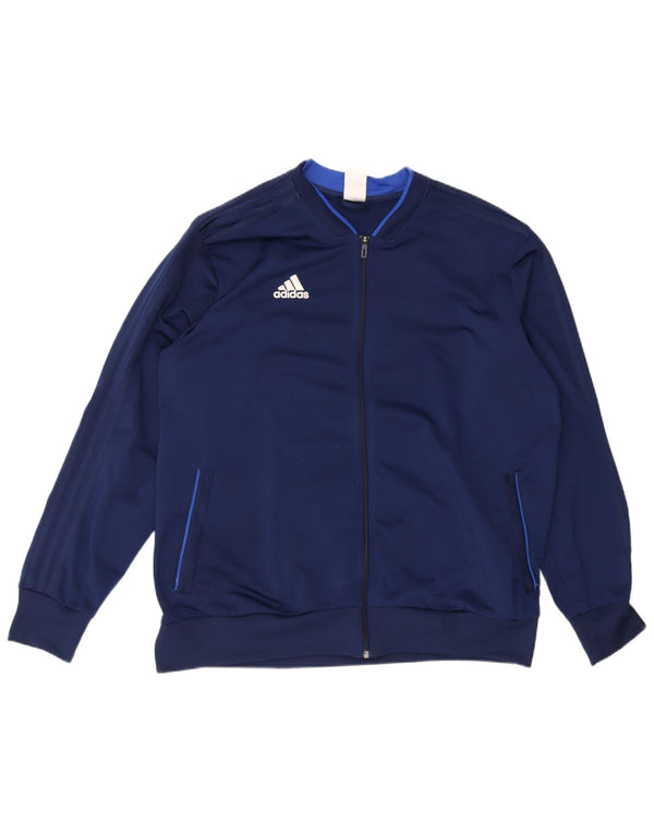 Adidas Męska bluza dresowa Top 2XL Granatowy poliester
