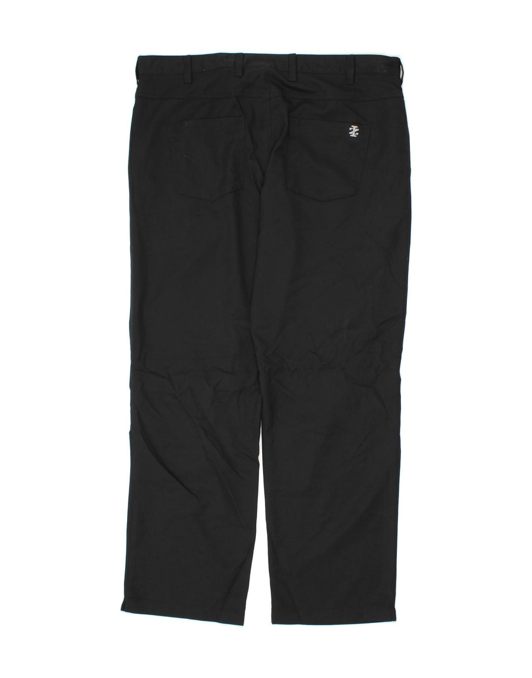 IZOD Mens Golf Straight Chino Trousers W38 L32 Black Polyester Vintage Izod and Second-Hand Izod from Messina Hembry 