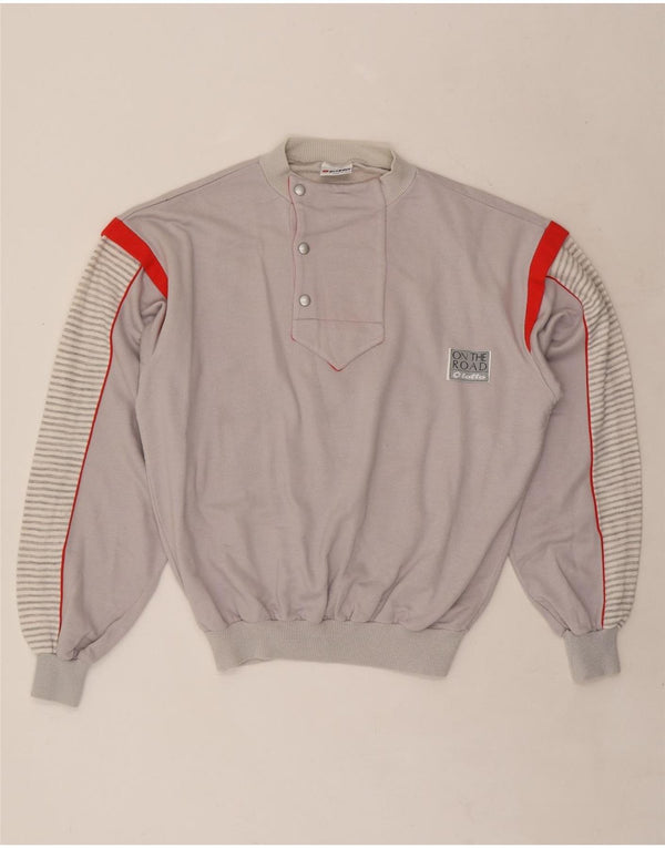 Damska bluza z dekoltem w serek LOTTO UK 14 w średnie szare prążki