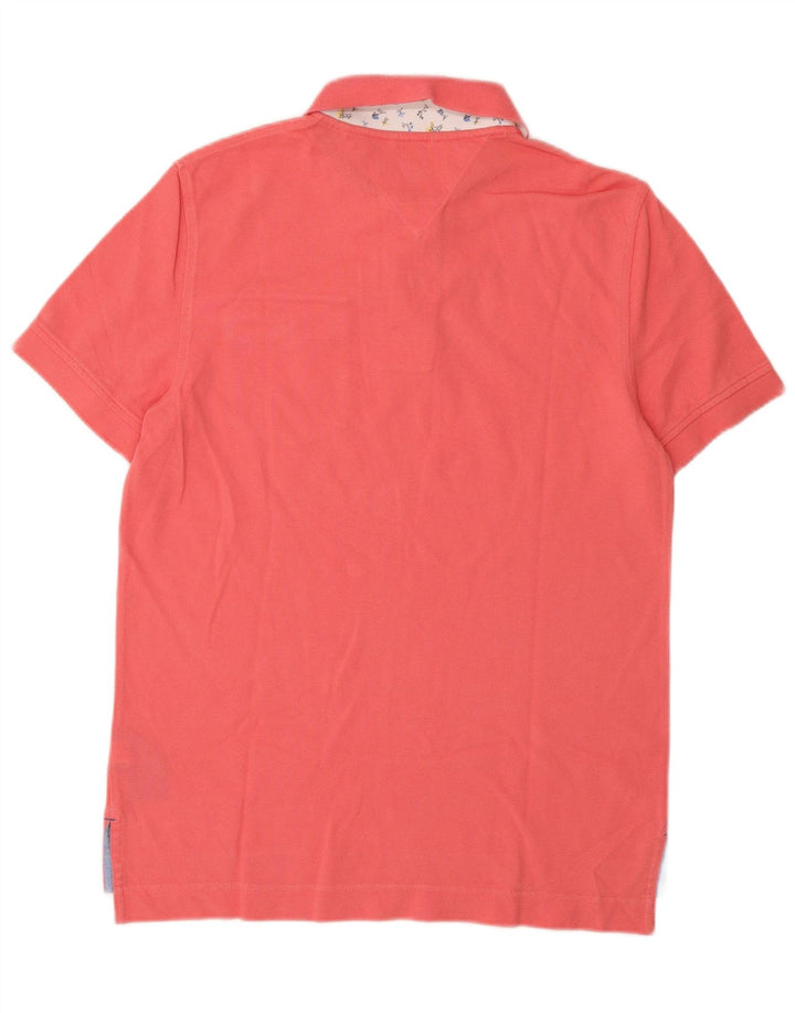 Męska koszulka polo Tommy Hilfiger, mała, czerwona, bawełniana
