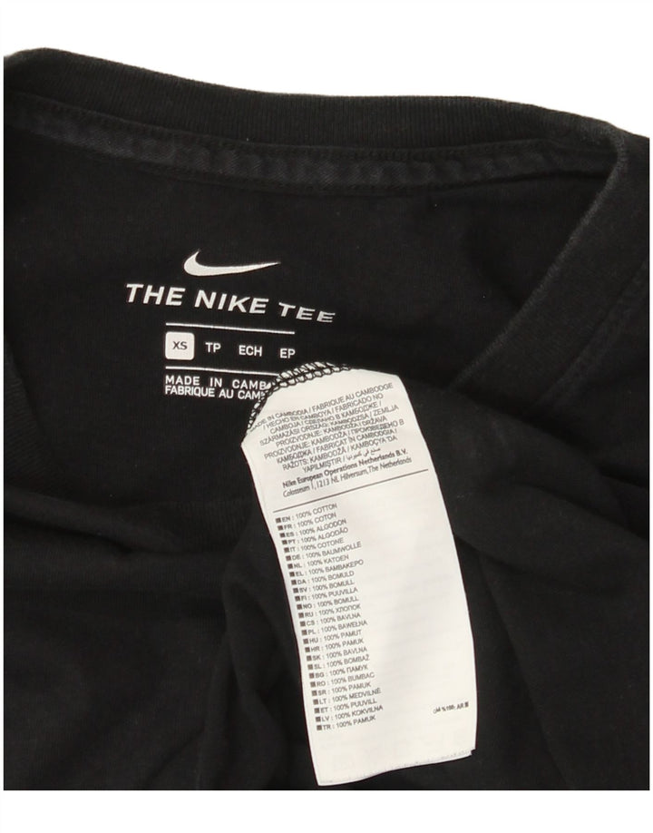 Męski T-shirt z grafiką Nike Top XS, czarna, bawełniana