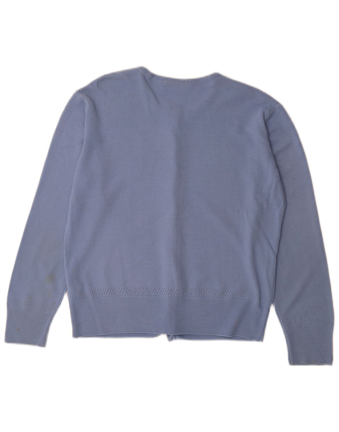 Marks & Spencer Damski sweter kardigan UK 16, duży niebieski akryl