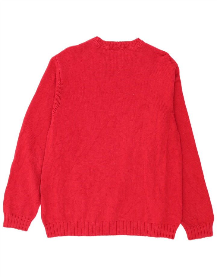 Męski sweter Tommy Hilfiger z dekoltem w łódkę, średni burgund