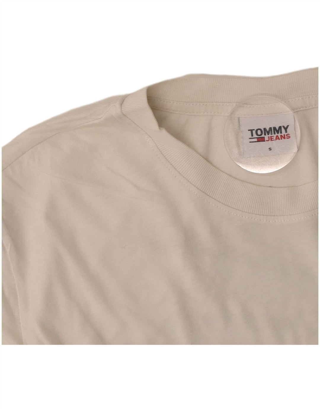 Damska koszulka TOMMY HILFIGER Crop Graphic Top UK 10 Small White