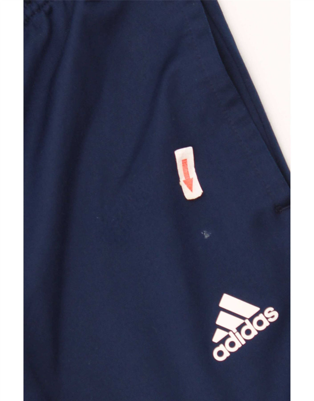 Męskie spodnie dresowe Adidas UK 44/46, duże granatowe, poliestrowe