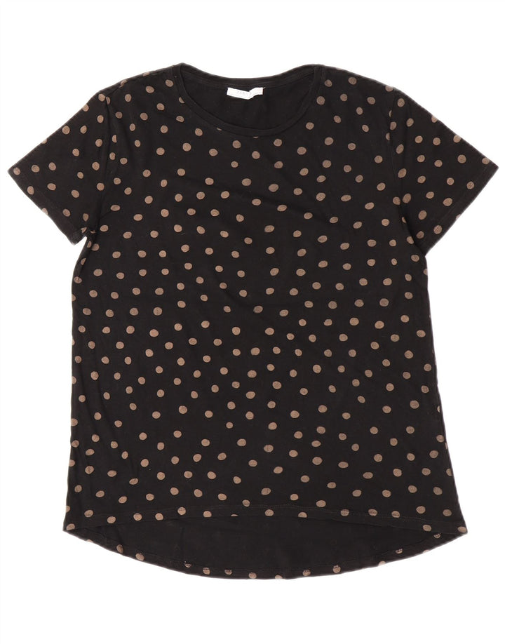 T-shirt damski Zara Top UK 10 Small Black w kropki