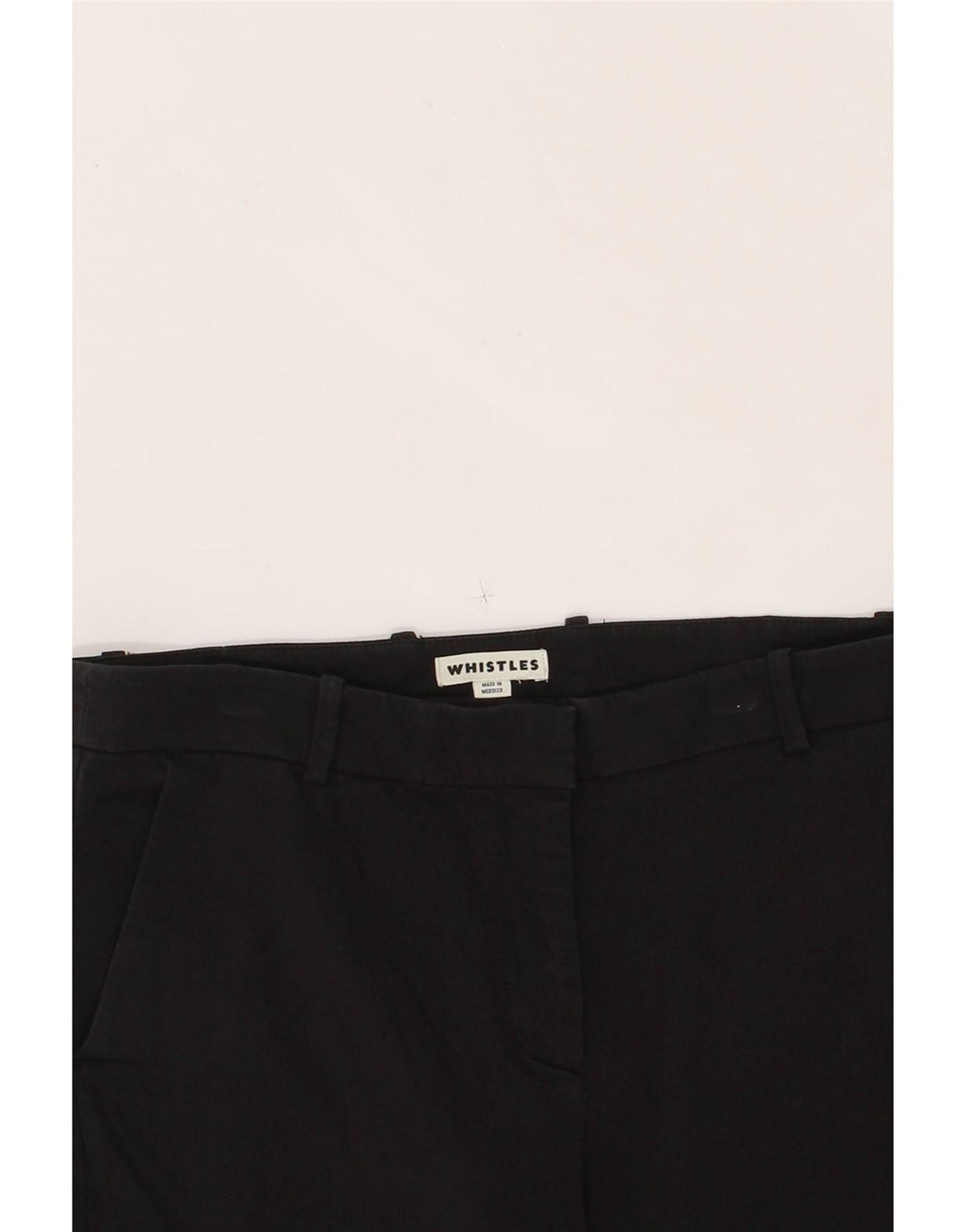 WHISTLES Womens Slim Chino Trousers W34 L27 Black Vintage Whistles and Second-Hand Whistles from Messina Hembry 