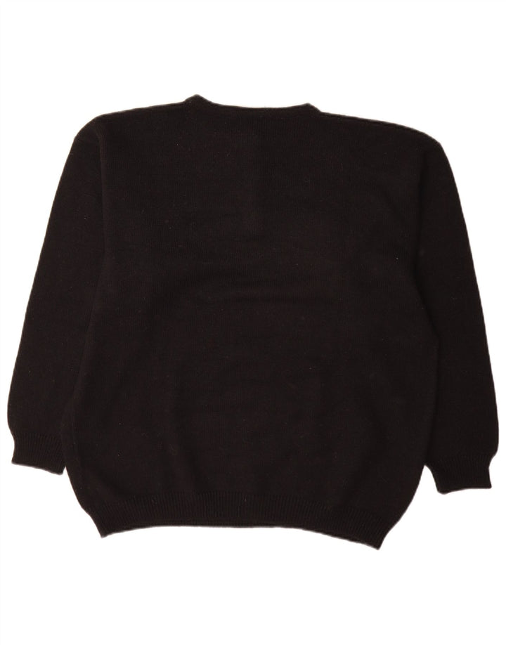 Damski sweter zapinany na guziki Baldini UK 16, duży, czarny Argyle/Diament