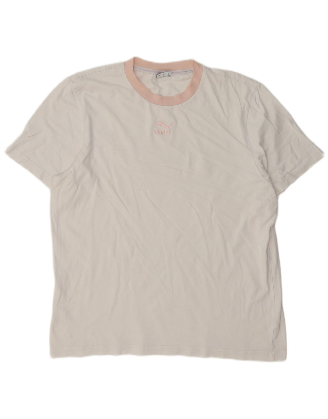 Męski T-shirt PUMA, duży, biały, bawełniany