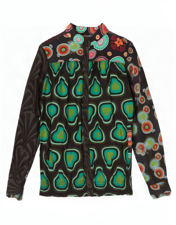 Damska bluzka koszulowa Desigual w abstrakcyjny wzór UK 18 XL, wielokolorowa