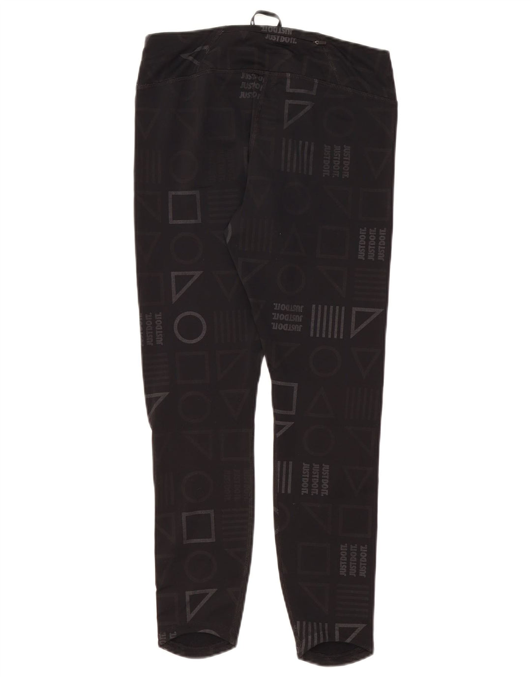 Damskie legginsy Nike Dri Fit Graphic UK 14, średnie czarne geometryczne