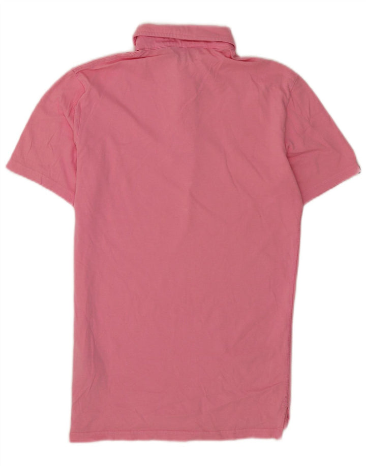 Męska koszulka polo Superdry, mała, różowa, bawełniana