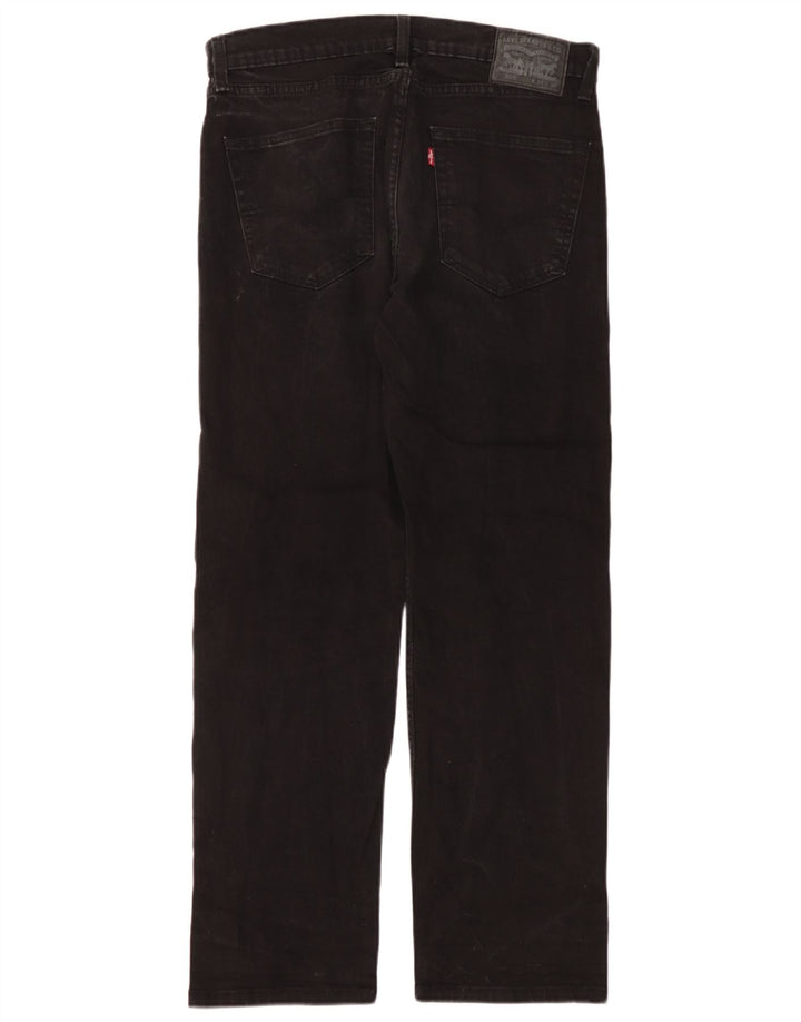 Męskie jeansy Levi's 505 Straight W34 L30 Czarna bawełna