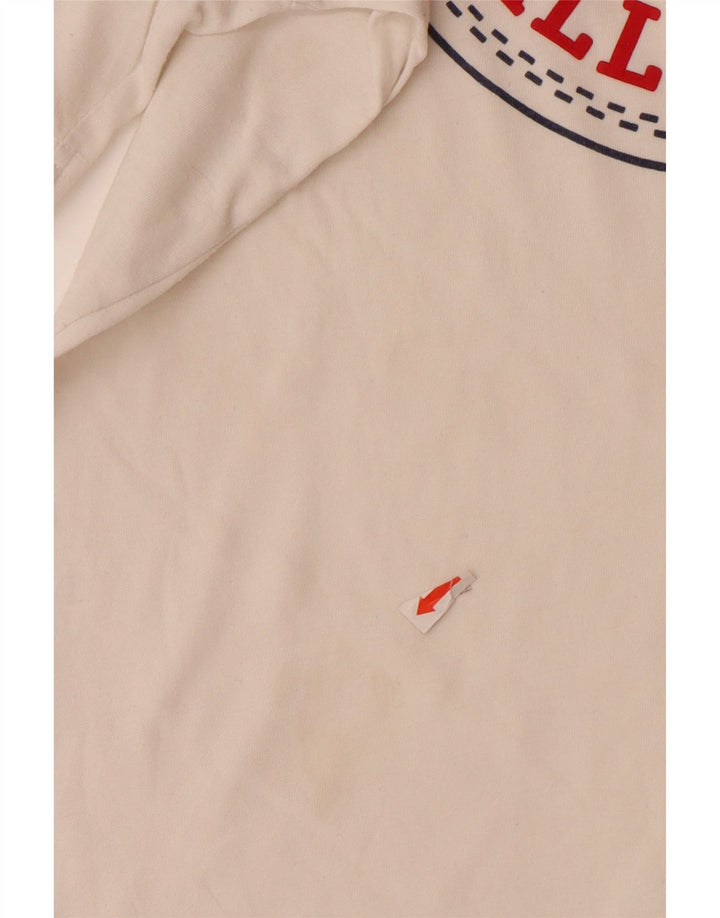 CONVERSE Chłopięcy T-shirt z grafiką, 10-11 lat, średni, biały, bawełniany