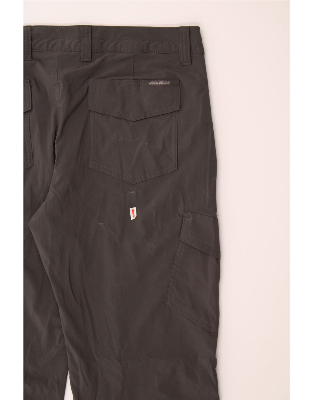 EDDIE BAUER Womens Straight Cargo Trousers US 14 XL W36 L30 Grey Polyester Vintage Eddie Bauer and Second-Hand Eddie Bauer from Messina Hembry 