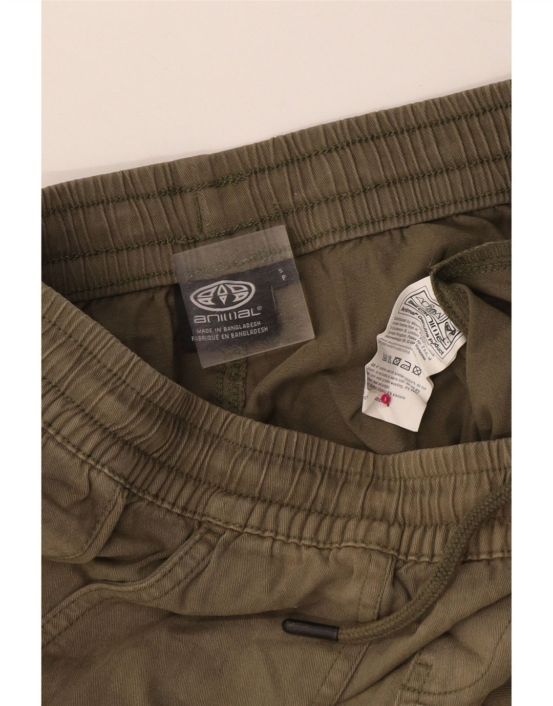 Męskie spodenki chino ANIMAL małe W29, bawełna khaki