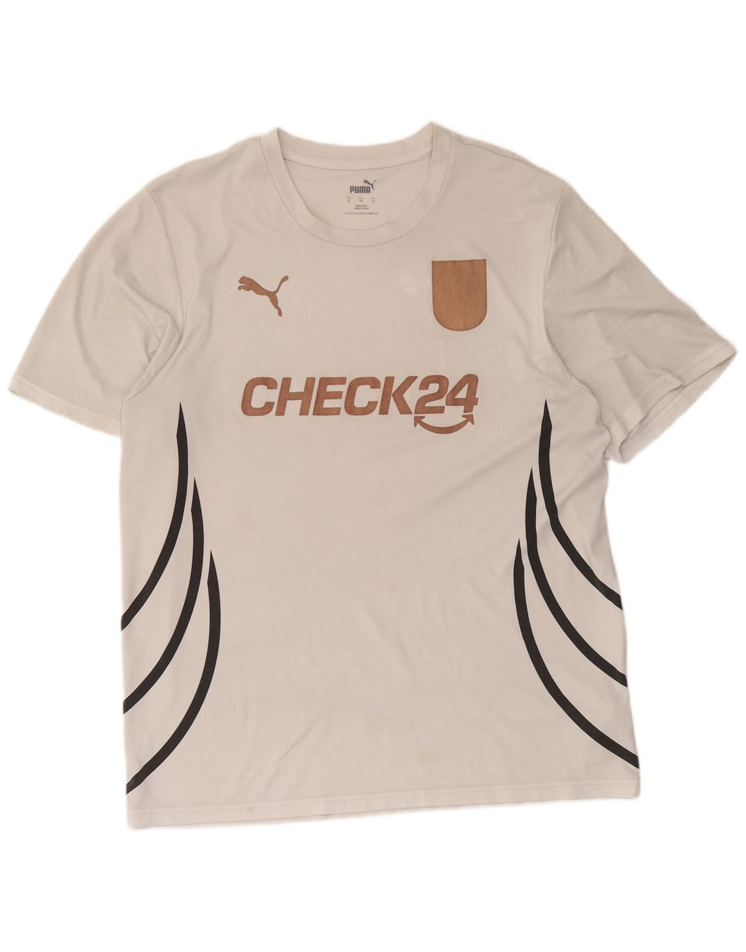 Męska koszulka z grafiką Puma, góra XL, biały poliester