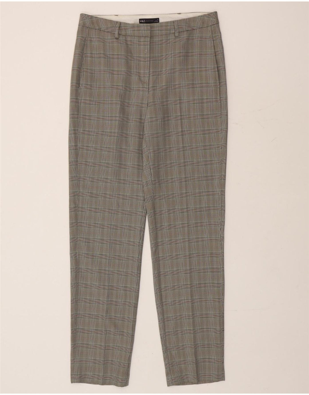 Spodnie Chino damskie Marks & Spencer UK 12 Medium W32 L33 Szare pepitka