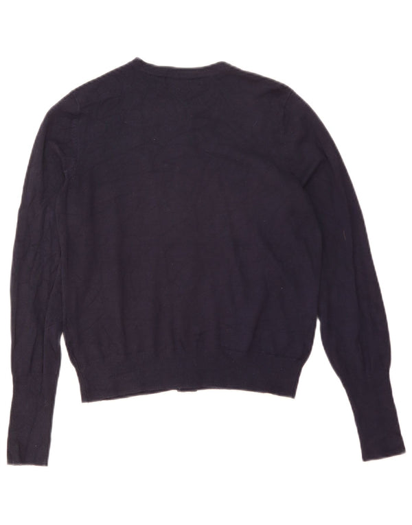Marks & Spencer Damski sweter bolerko UK 12, średni granatowy, wiskoza