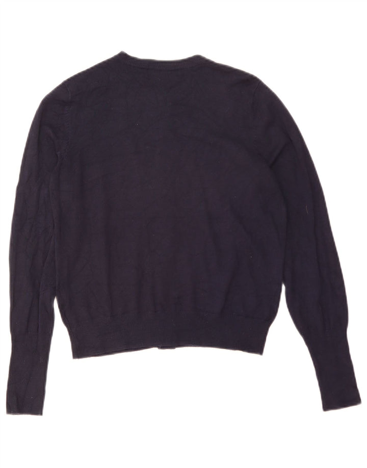 Marks & Spencer Damski sweter bolerko UK 12, średni granatowy, wiskoza