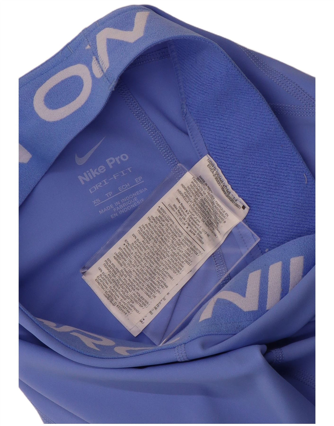 Damskie legginsy NIKE Dri Fit Graphic UK 6 XS Niebieski poliester