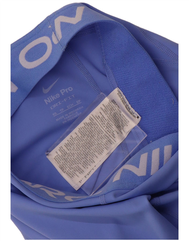 Damskie legginsy NIKE Dri Fit Graphic UK 6 XS Niebieski poliester