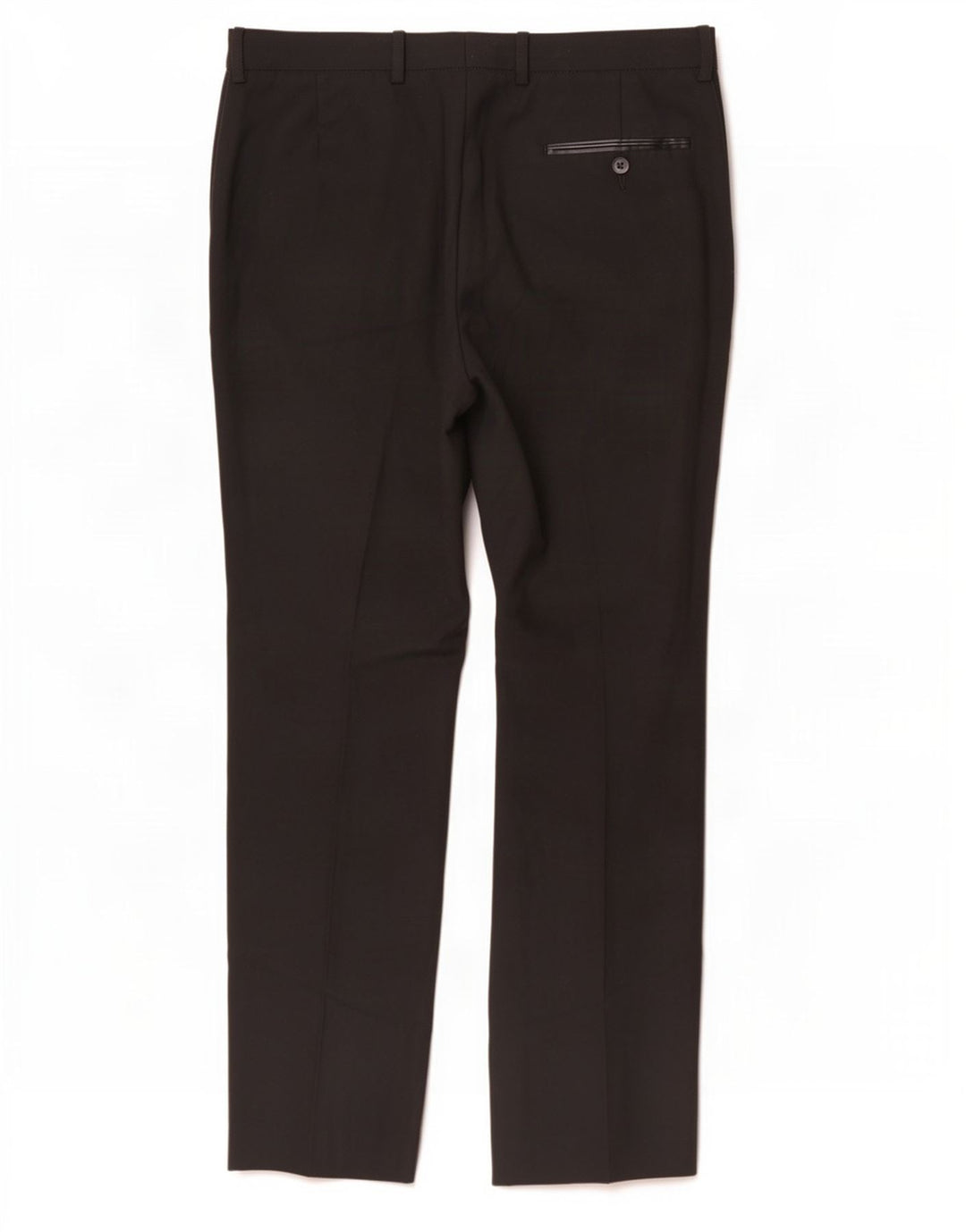 Marks & Spencer Męskie spodnie garniturowe slim fit W34 L31 Czarny poliester