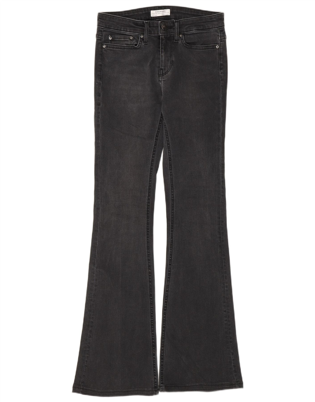 Damskie jeansy rozkloszowane Zara EU 34 2XS W24 L30 Szare