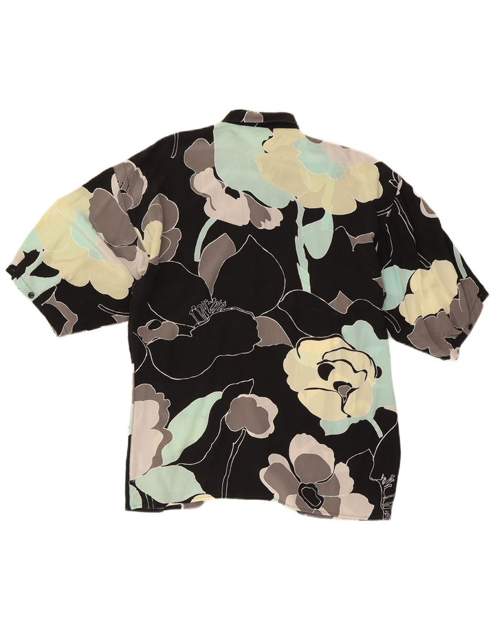 Koszula damska Gianni Versace IT 44 Średni czarny w kwiaty