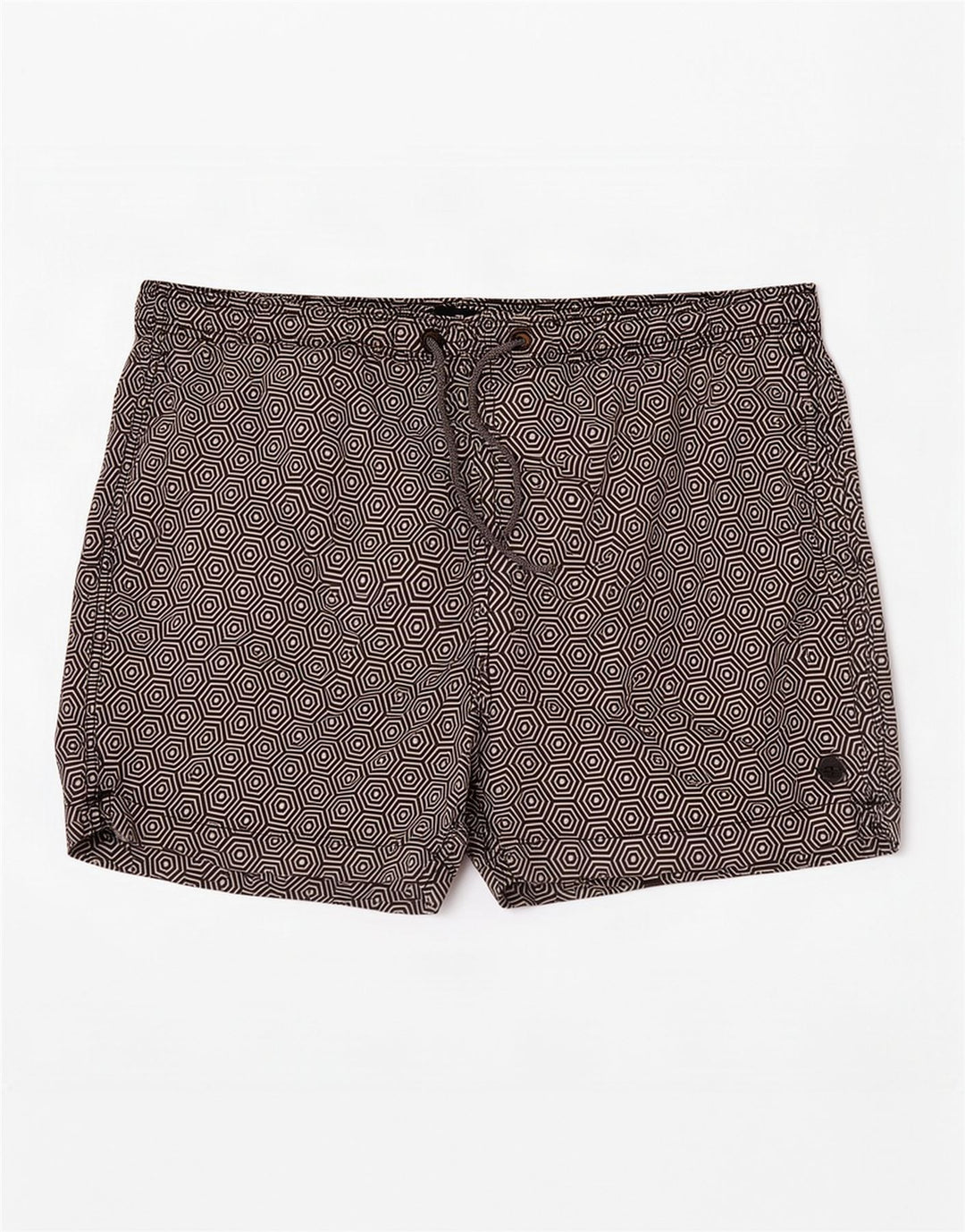 Męskie spodenki kąpielowe Superdry XL, czarny, geometryczny poliester