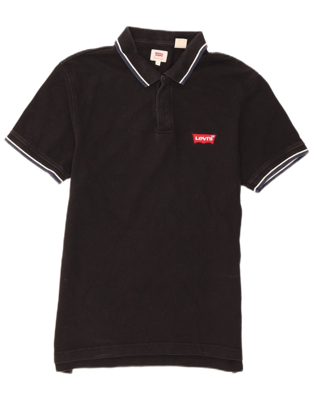 Męska koszulka polo Levi's, mała, czarna, bawełniana