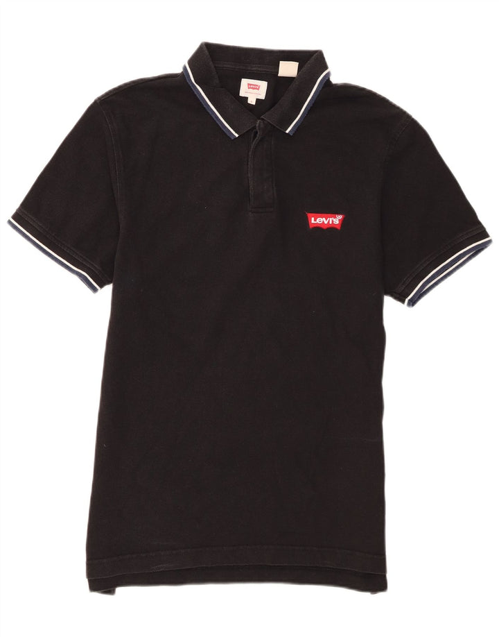 Męska koszulka polo Levi's, mała, czarna, bawełniana
