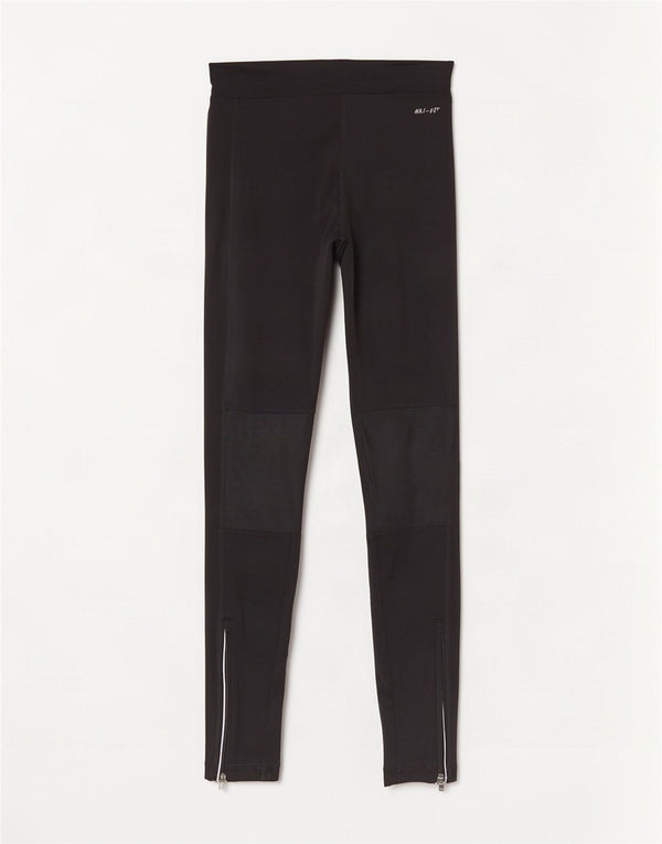Damskie legginsy Nike Dri Fit UK 10, małe, czarne, poliestrowe