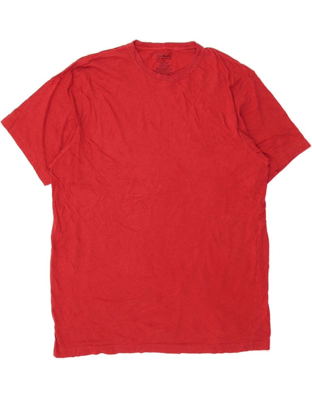 L.L.BEAN Mens T-Shirt Top XL Red Cotton Vintage L.L.Bean and Second-Hand L.L.Bean from Messina Hembry 