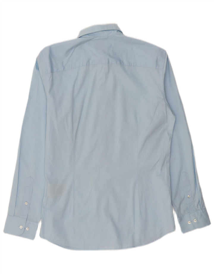 JACK & JONES Mens Shirt Small Blue Cotton