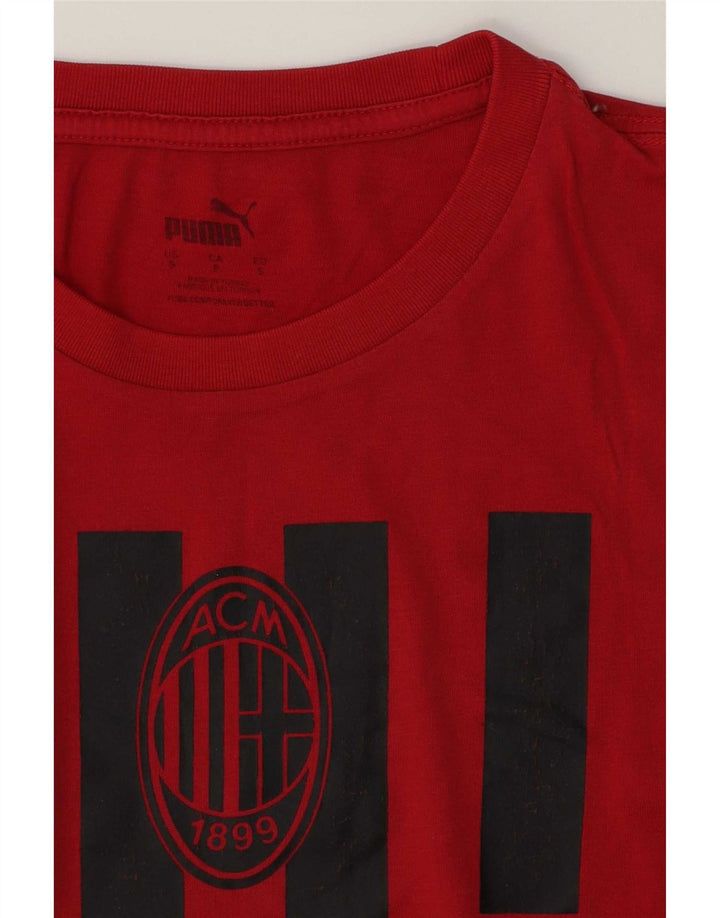 Męski T-shirt z grafiką Puma AC Milan, mały, czerwony