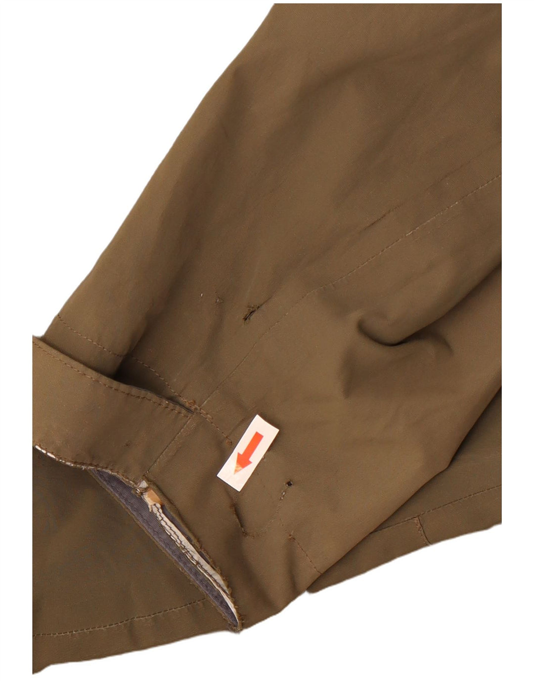 Męska kurtka przeciwdeszczowa z kapturem The North Face UK 38, średni khaki, poliester