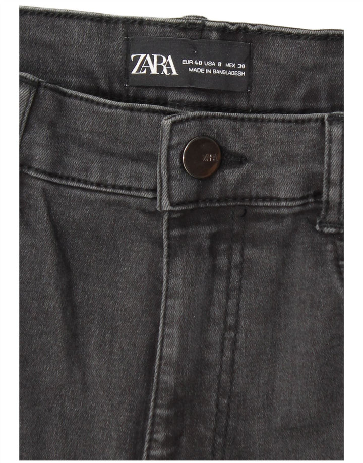 Damskie jeansy rurkowe Zara w trudnej sytuacji EU 40 Medium W30 L28 szare