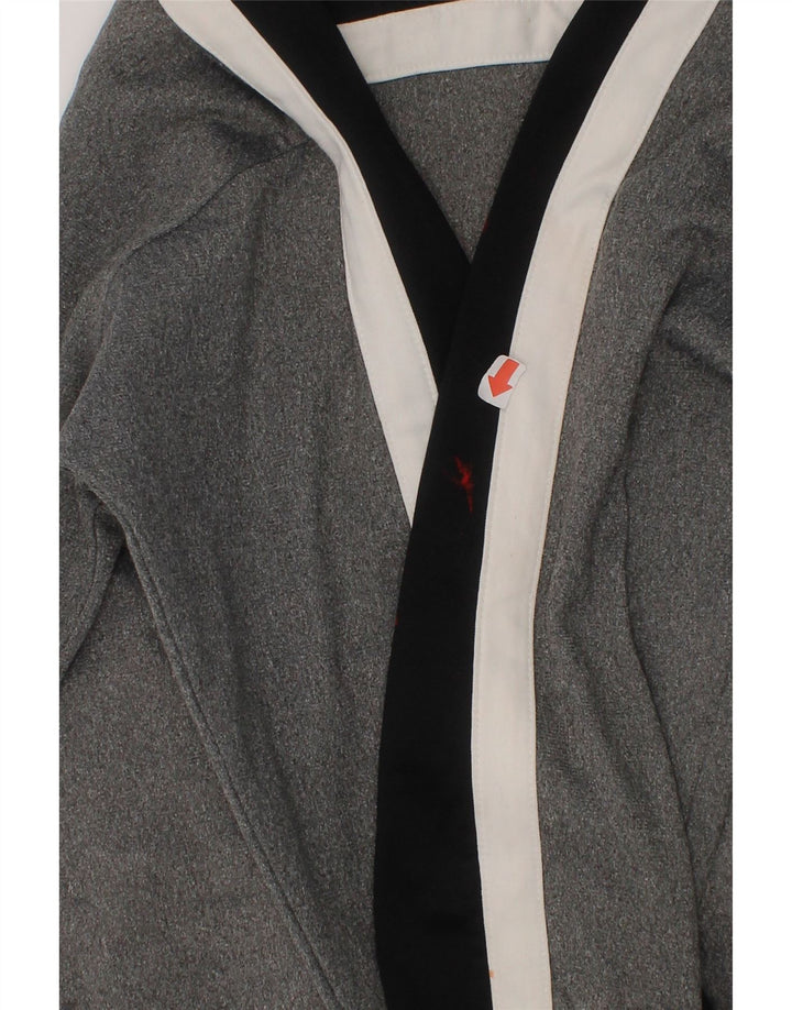 CHAMPION Boys Graphic Tracksuit Top Jacket 11-12 Years Grey Colourblock Vintage Champion and Second-Hand Champion from Messina Hembry 