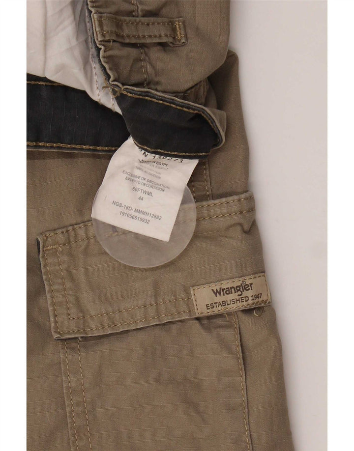 Męskie spodenki cargo Wrangler W44 2XL, brązowa bawełna