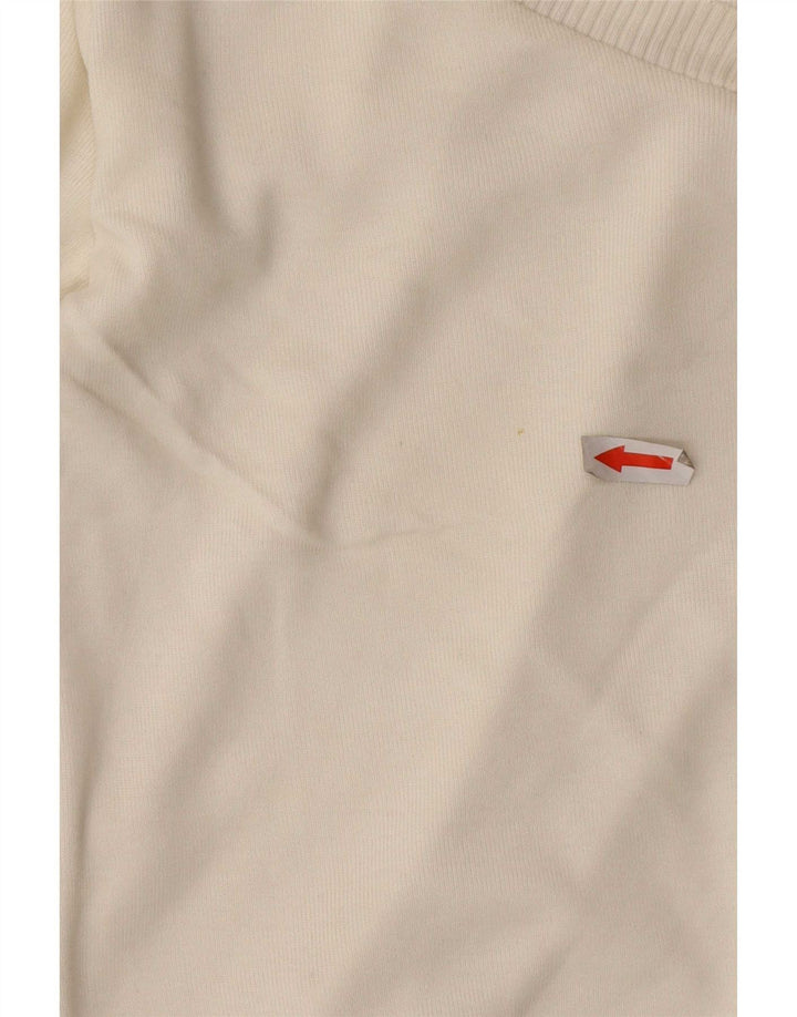 Damski sweter Massimo Dutti z dekoltem w kształcie litery V, UK 12, średni złamanej bieli