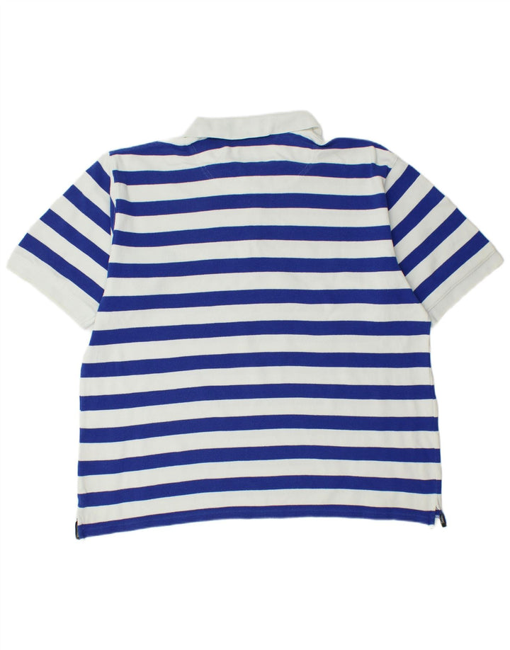 Męska koszulka polo TIMBERLAND XL, bawełniana w niebieskie paski