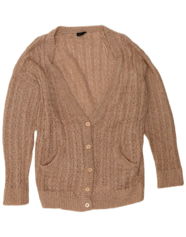 Topshop damski sweter oversize UK 12 średni beż akrylowy