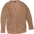 Topshop damski sweter oversize UK 12 średni beż akrylowy